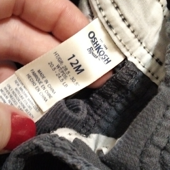 Osh Kosh B'Gosh overalls 12 month infant - Picture 3 of 5